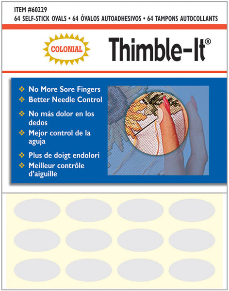 Colonial Thimble-It Finger Pads-64/Pkg