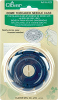 Clover Dome Threaded Needle Case-3"X3"X1"