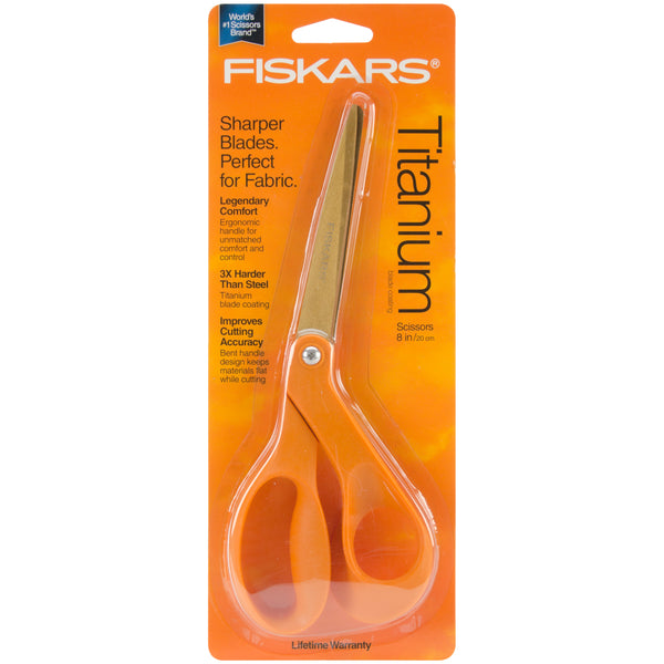 Fiskars Premier Bent Titanium Scissors 8"-