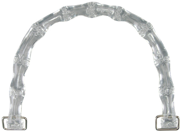 Sunbelt Plastic Bamboo-Look Purse Handle 6-1/4" Half Round-Clear
