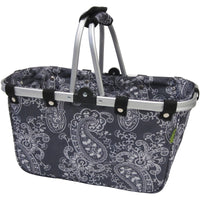 JanetBasket Large Aluminum Frame Basket-18"X10"X9.5" Lace