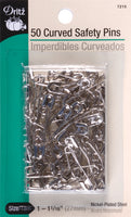 Dritz Curved Safety Pins 50/Pkg-Size 1