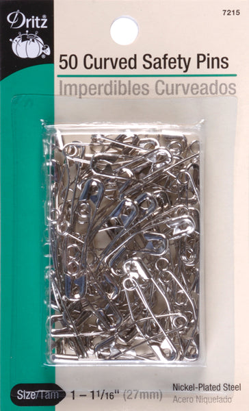 Dritz Curved Safety Pins 50/Pkg-Size 1