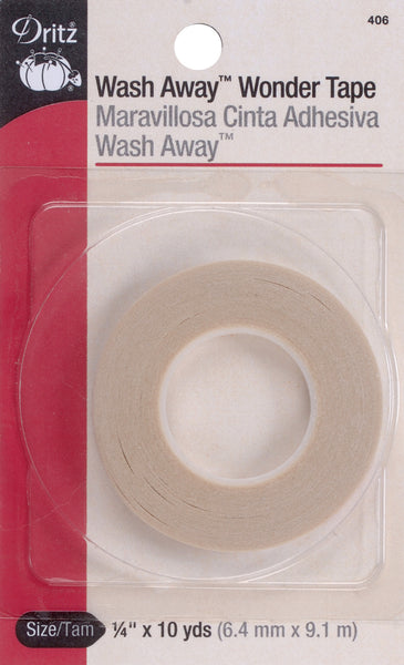 Dritz Wash Away Wonder Tape 1/4"X10yd-