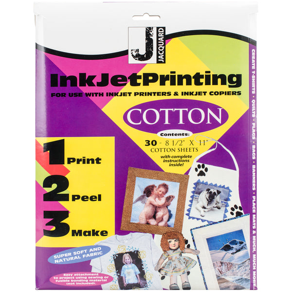 Printed Treasures Ink Jet Fabric Sheets 8.5"X11" 30/Pkg-100% Cotton Percale