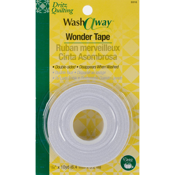 Dritz Quilting Washaway Wonder Tape 1/4"X10yd-