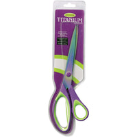 Heirloom Titanium Dressmaker Scissors 10"-Purple/Green