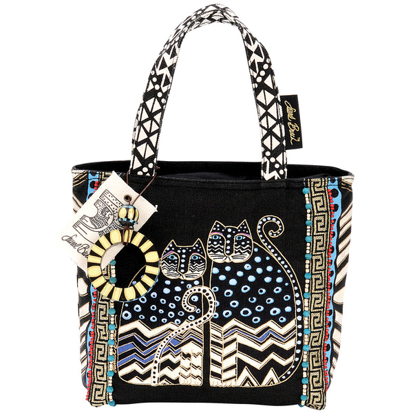 Medium Tote Zipper Top 9"X9"X3"-Spotted Cats