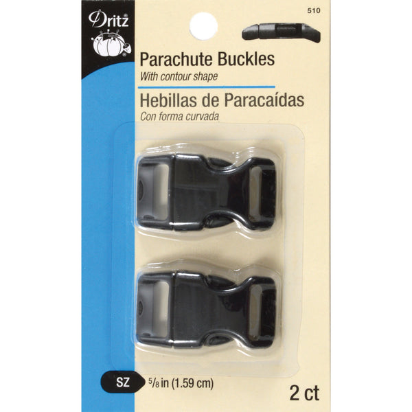 Dritz Parachute Buckle For 5/8" Strap 2/Pkg-Black