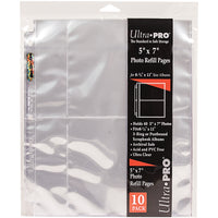 Ultra Pro 8.5"X11" Refill Pages 10/Pkg-For 5"X7" Photos