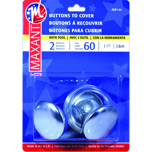 Cover Button Kit-Size 60 1-1/2" 2/Pkg