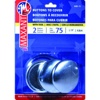 Cover Button Kit-Size 75 1-7/8" 2/Pkg