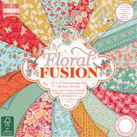 First Edition Paper Pack 12"X12" 48/Pkg-Floral Fusion