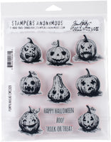 Tim Holtz Cling Stamps 7"X8.5"-Pumkinhead