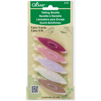 Clover Plastic Tatting Shuttles 5/Pkg-Small