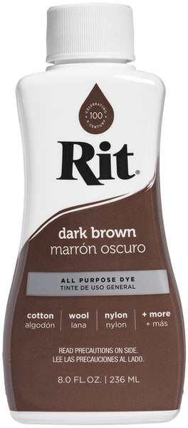 Rit Dye Liquid 8oz-Dark Brown