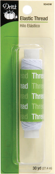 Dritz Elastic Thread 30yd-White