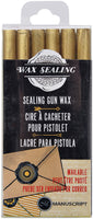 Sealing Wax Gun Sticks 6/Pkg-Gold