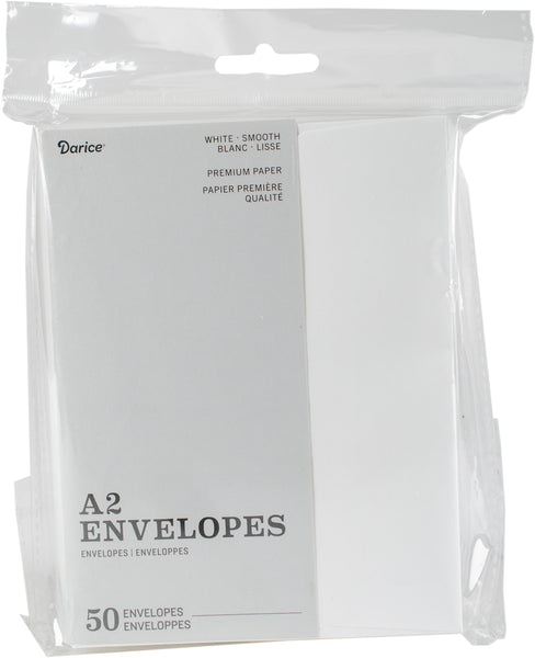 Heavyweight A2 Envelopes (4.375"X5.75") 50/Pkg-White