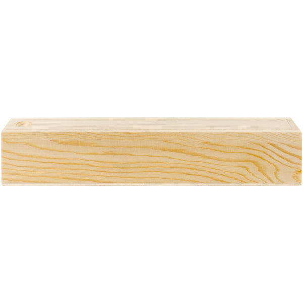 Wood Pencil Box W/Sliding Lid-8.25"X1.57"X1.57"