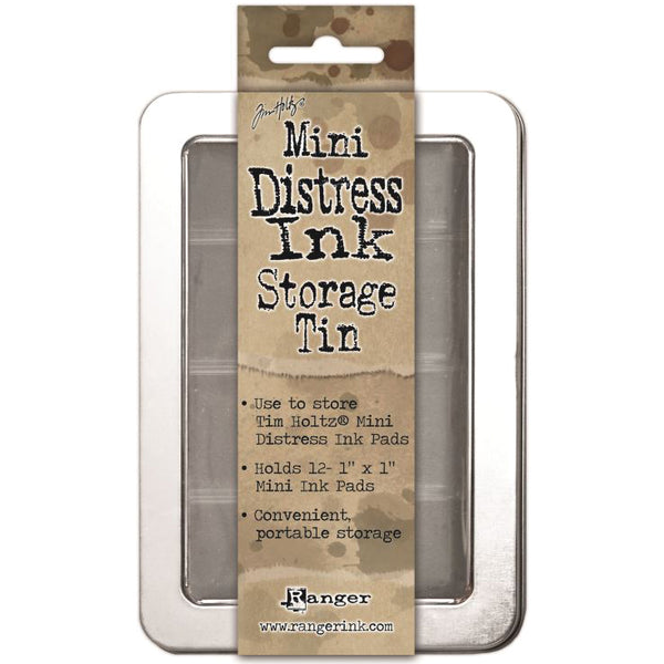Tim Holtz Mini Distress Ink Storage Tin-Holds 12