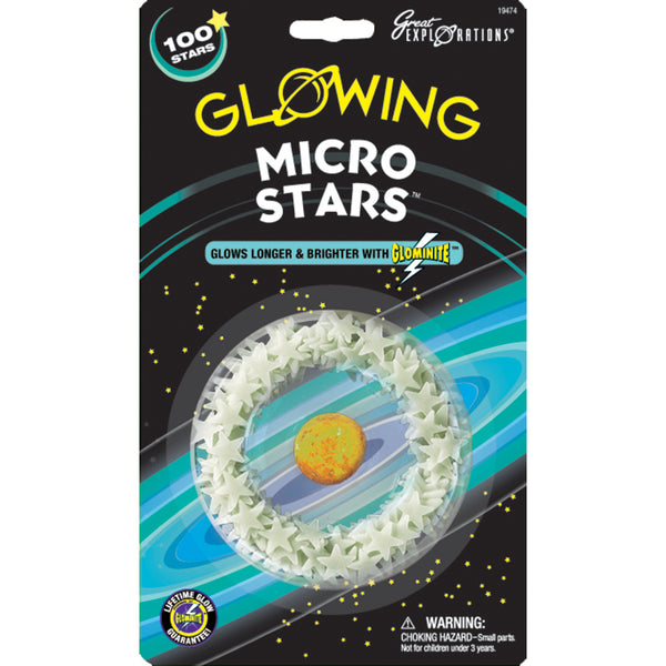 Glow-In-The-Dark Star Packs-Micro Stars 100/Pkg
