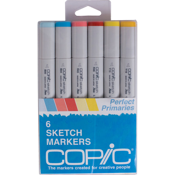 Copic Sketch Markers 6/Pkg-Perfect Primaries