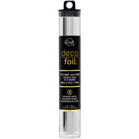 Deco Foil Transfer Sheets 6"X12" 5/Pkg-Silver