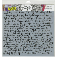 Crafter's Workshop Template 12"X12"-Believe Script