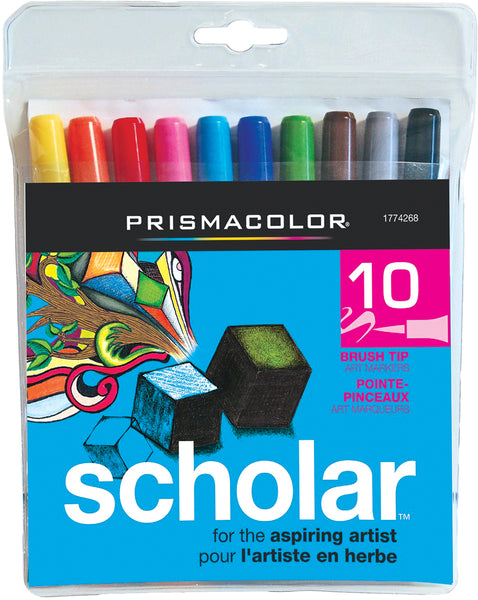 Prismacolor Scholar Markers 10/Pkg-Brush