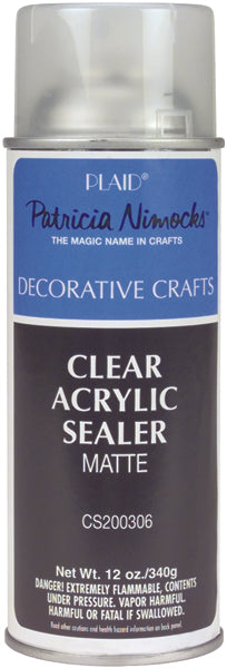 Clear Acrylic Sealer Aerosol Spray 12oz-Matte