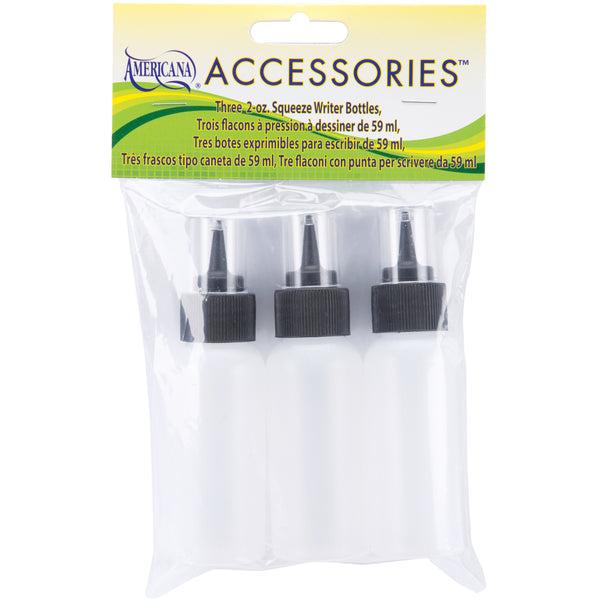 Squeeze Writer Bottles 3/Pkg-2oz