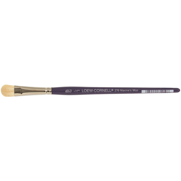 Short Handle Natural Maxine's Mop Brush-1/2" Width