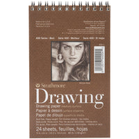 Strathmore Medium Drawing Spiral Paper Pad 4"X6"-24 Sheets