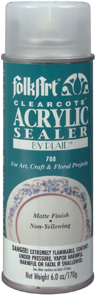 FolkArt Clearcote Acrylic Sealer Aerosol Spray 6oz-Matte