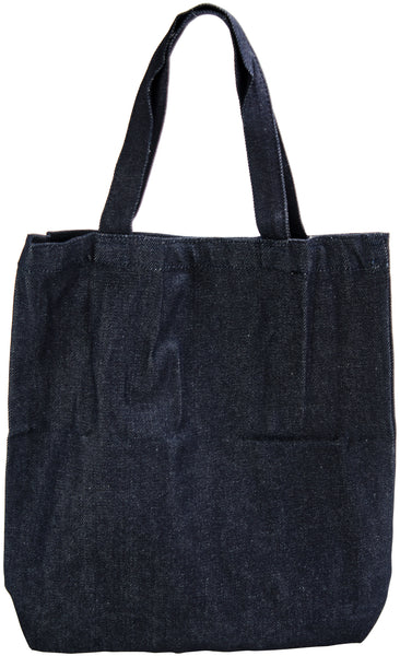 Medium Tote 13.5"X13.5"X2"-Indigo Denim