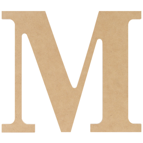 MDF Classic Font Wood Letters & Numbers 9.5"-M
