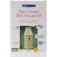 Unfinished Wood Kit-Chalet Bird House