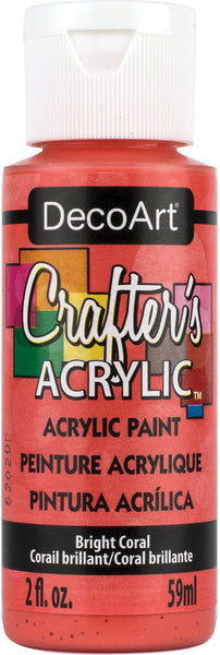 Crafter's Acrylic All-Purpose Paint 2oz-Bright Coral