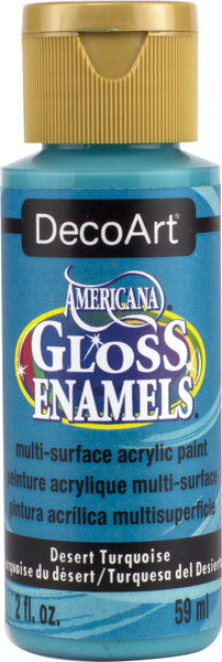 Americana Gloss Enamels Acrylic Paint 2oz-Desert Turquoise