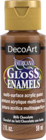 Americana Gloss Enamels Acrylic Paint 2oz-Milk Chocolate