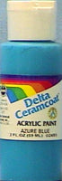 Ceramcoat Acrylic Paint 2oz-Azure Blue - Semi-Opaque