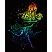 Rainbow Foil Engraving Art Kit 8"X10"-Dancing Fairy
