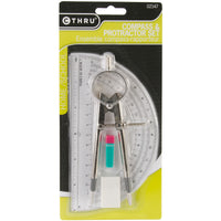 Compass & Protractor Set 6"-