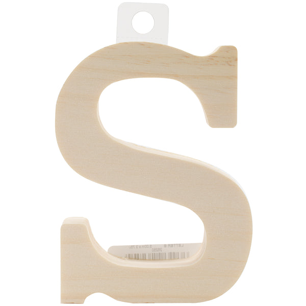 Wood Letter 5"-S