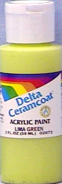 Ceramcoat Acrylic Paint 2oz-Lima Green - Opaque