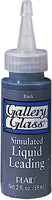 Gallery Glass Liquid Leading 2oz-Black