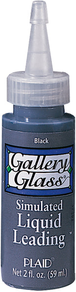 Gallery Glass Liquid Leading 2oz-Black