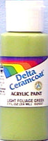 Ceramcoat Acrylic Paint 2oz-Light Foliage Green - Opaque