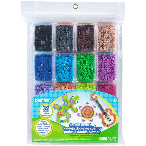Perler Fused Double Bead Tray 8,000/Pkg-